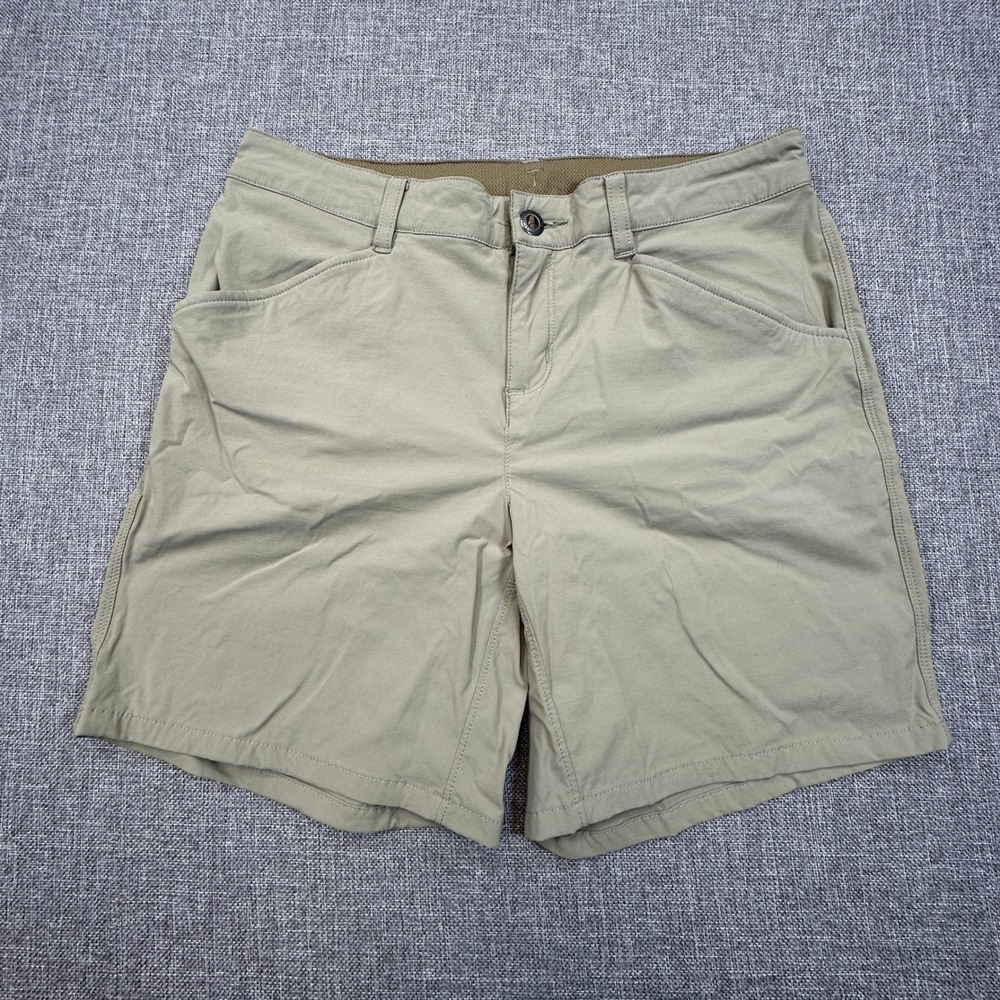 Patagonia Quandary Shorts 7" Women 6 Husk Tan Hiking Outdoor Stretch Granolagirl